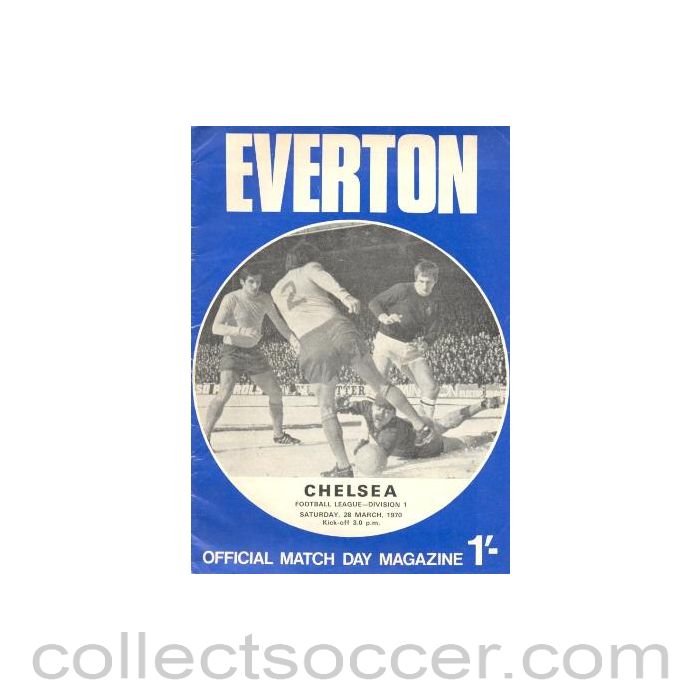 1970 - Everton vChelsea official programme 28/03/1970