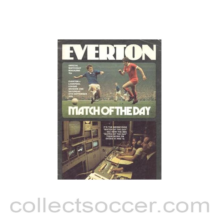 1975 - Everton v Liverpool official programme 27/09/1975