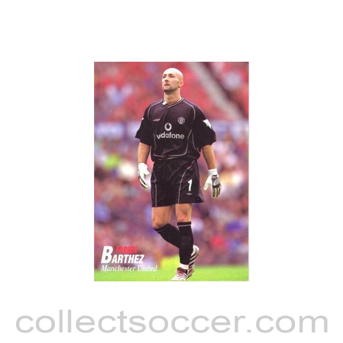 Manchester United - FabienBarthez unofficial Thai produced colour postcard