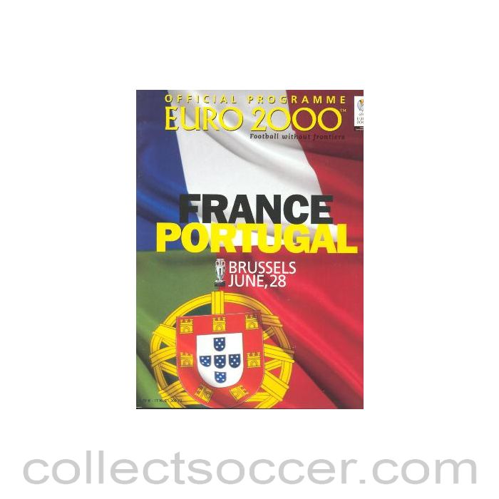 2000 European Championship France V Portugal Official Programme