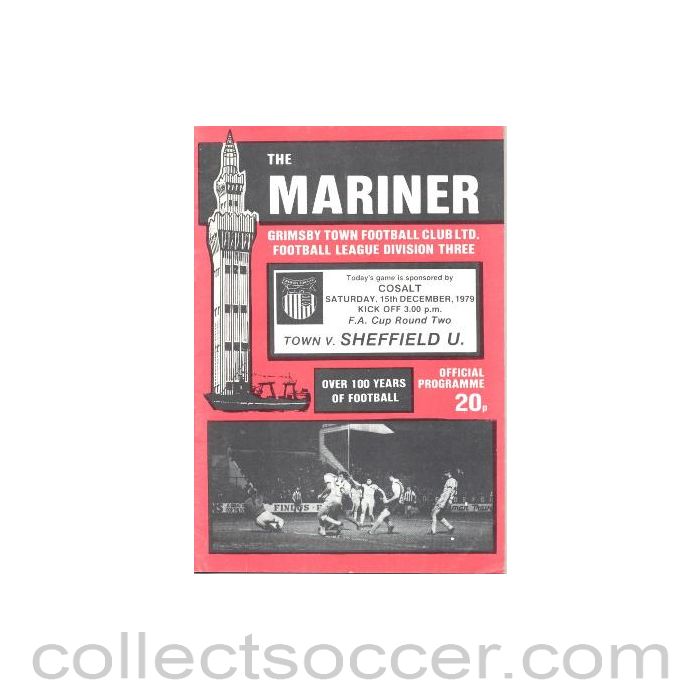 1979 - Grimsby Town v Sheffield United official programme 15/12/1979