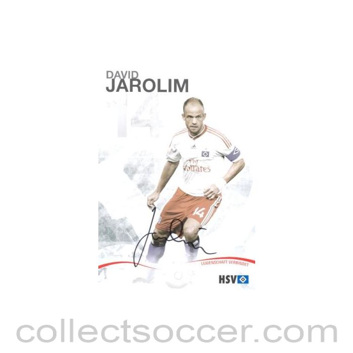 2009 - Hamburg David Jarolim originally signed card of Season 2009-2010