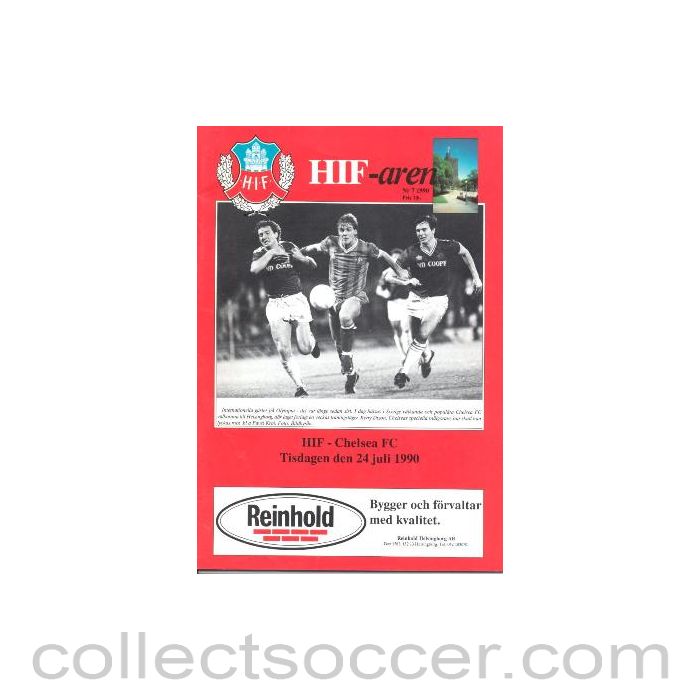 1990 - Helsingborg v Chelsea official programme 24/07/1990
