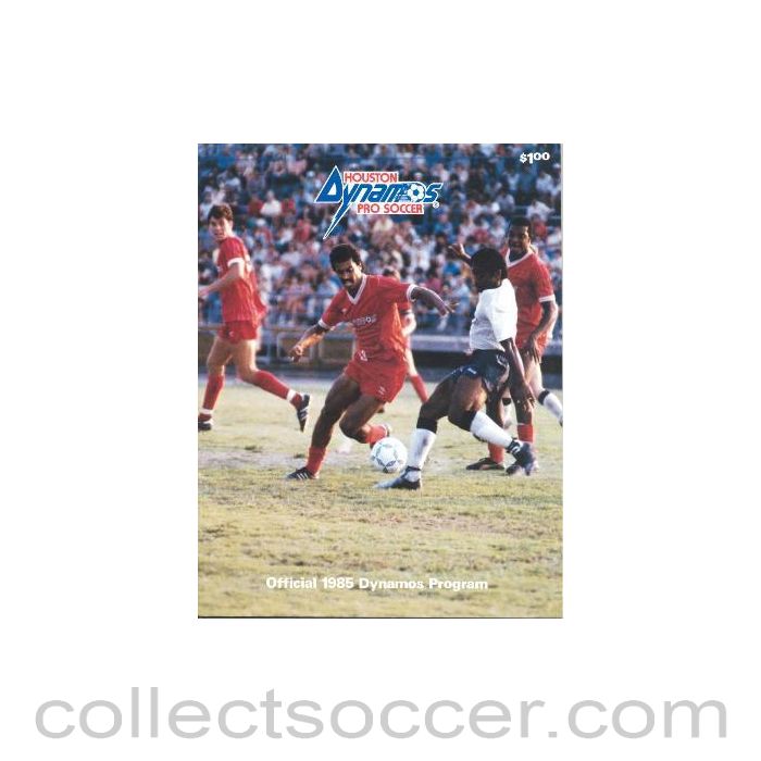 1985 - Houston Dynamos v Sheffield United official programme 1985