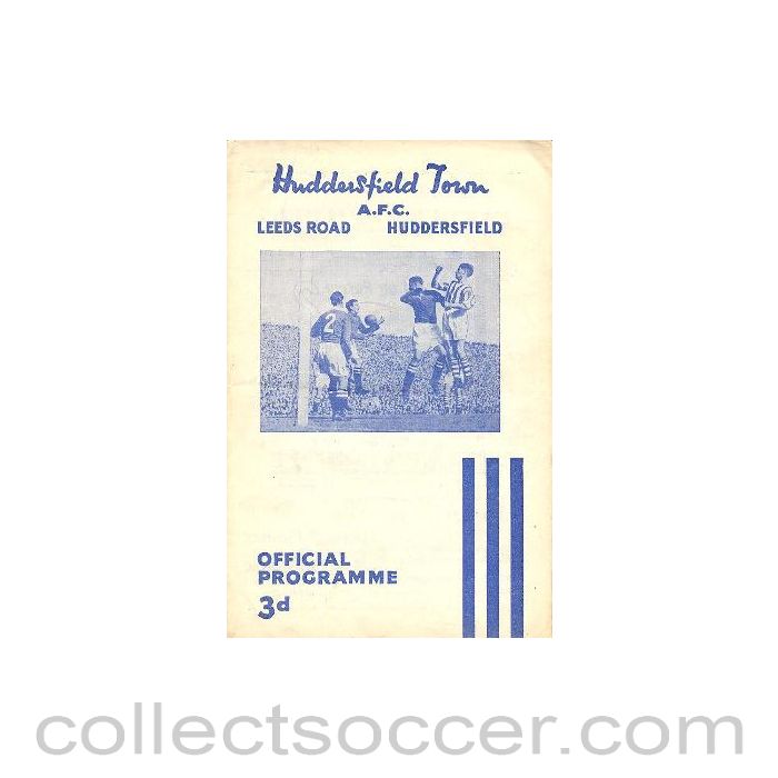 1954 - Huddersfield Town v Burnley official programme 04/12/1954
