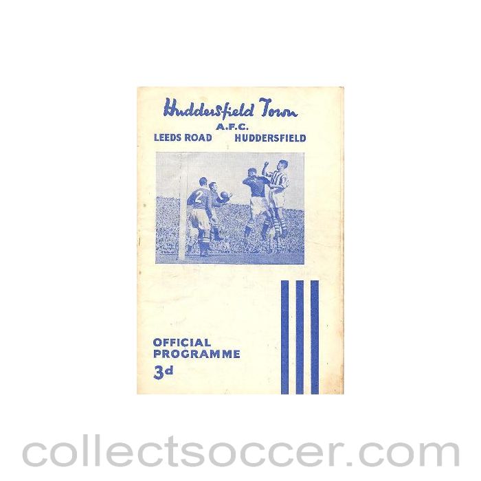 1954 - Huddersfield Town v Portsmouth official programme 30/08/1954