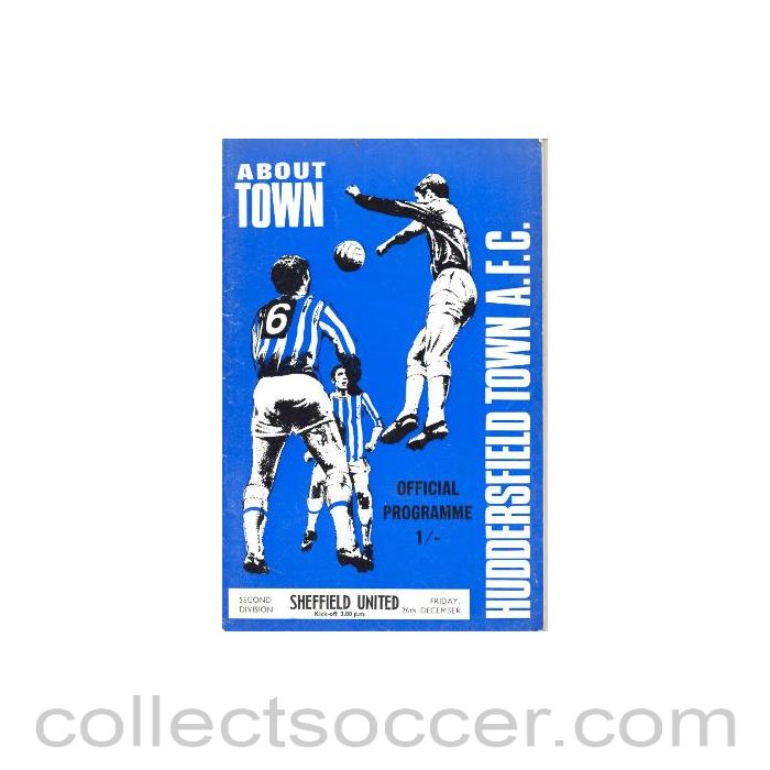 1969 - Huddersfield Town v Sheffield United official programme 26/12/1969 Football League, with a Football League Review