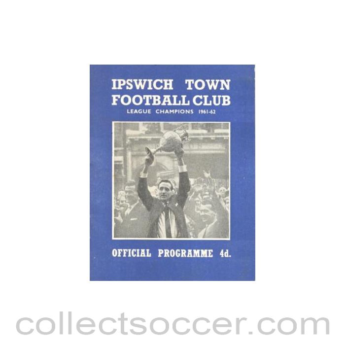 1963 - Ipswich Town v West Ham United official programme 15/04/1963