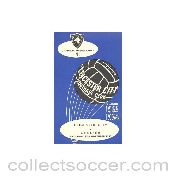 1963 - Leicester City vChelsea official programme 23/11/1963
