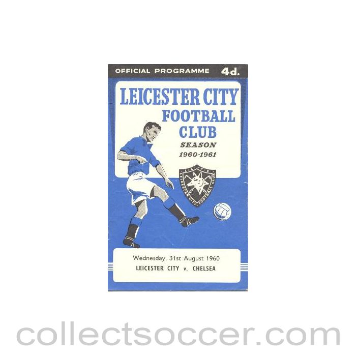 1960 - Leicester City vChelsea official programme 31/08/1960