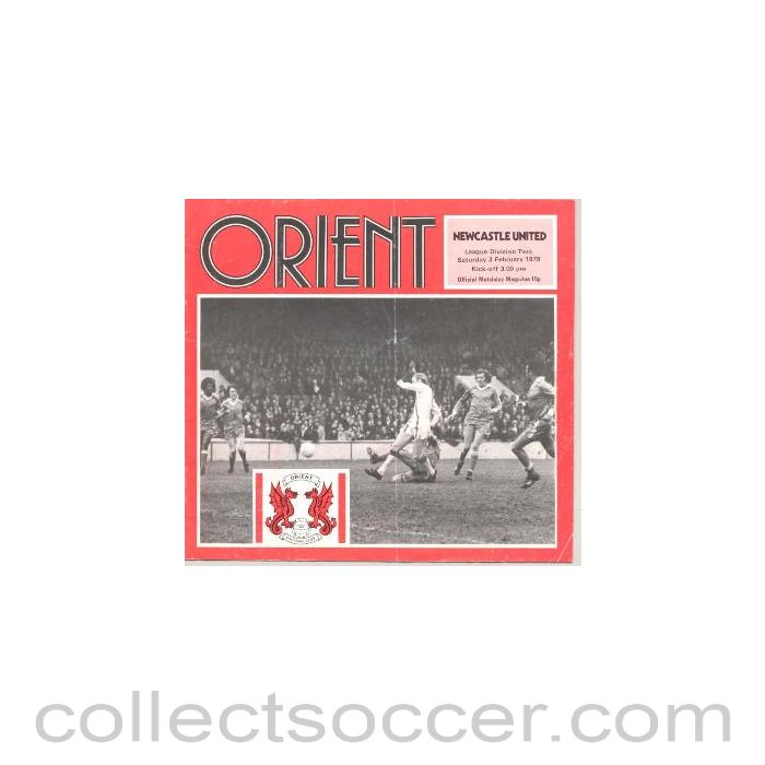 1979 - Leyton Orient v Newcastle United official programme 03/02/1979 Football League