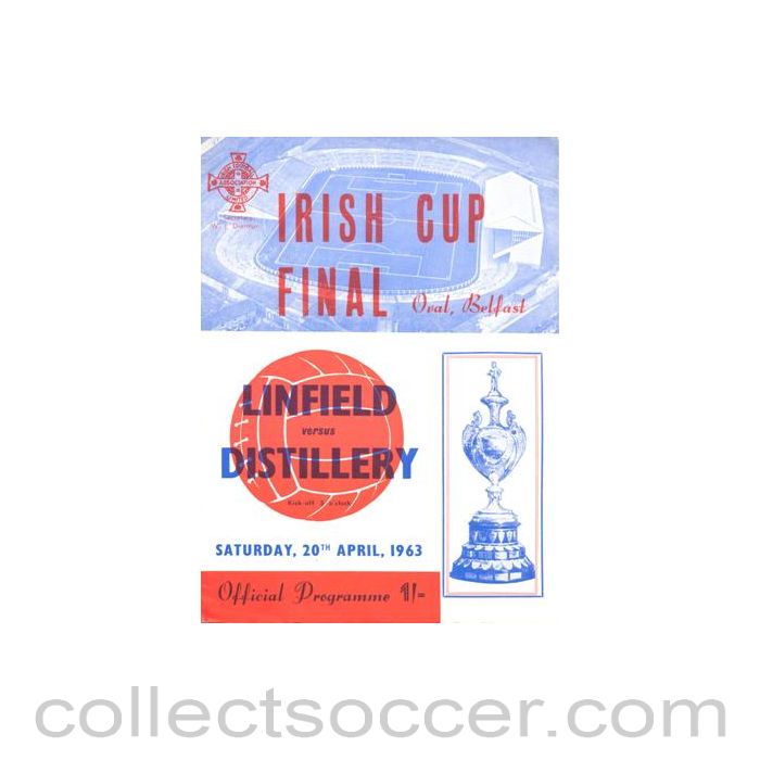 1963 - Linfield v Distillery official programme 20/04/1963 Irish Cup Final