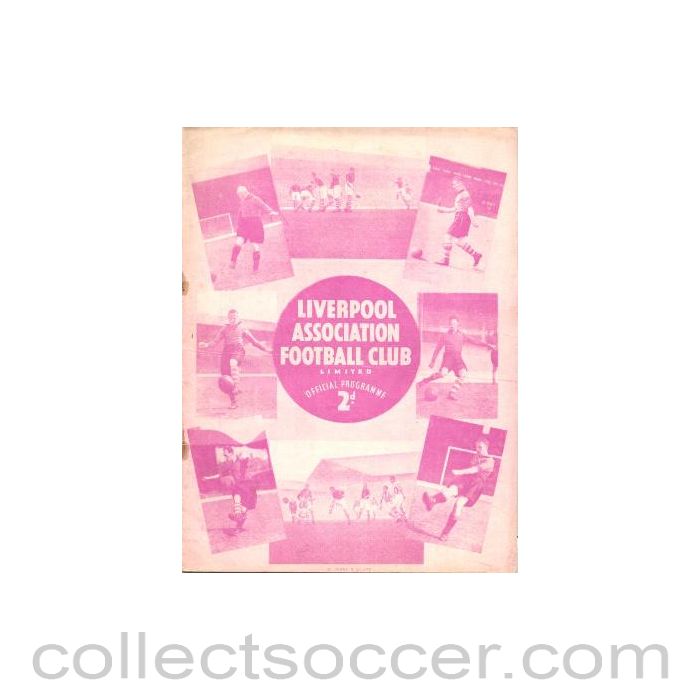 1938 - Liverpool v Preston North End official programme 31/12/1938