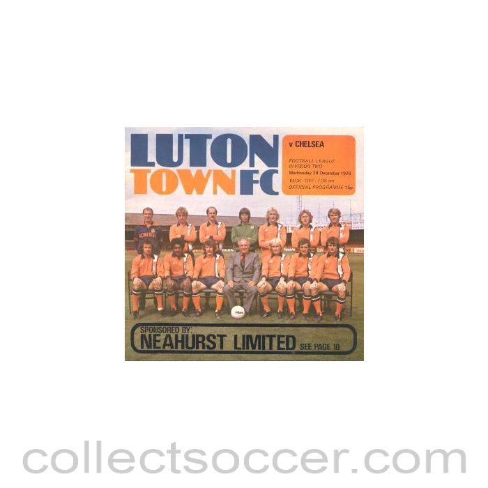 1976 - Luton Town v Chelsea official programme 29/12/1976