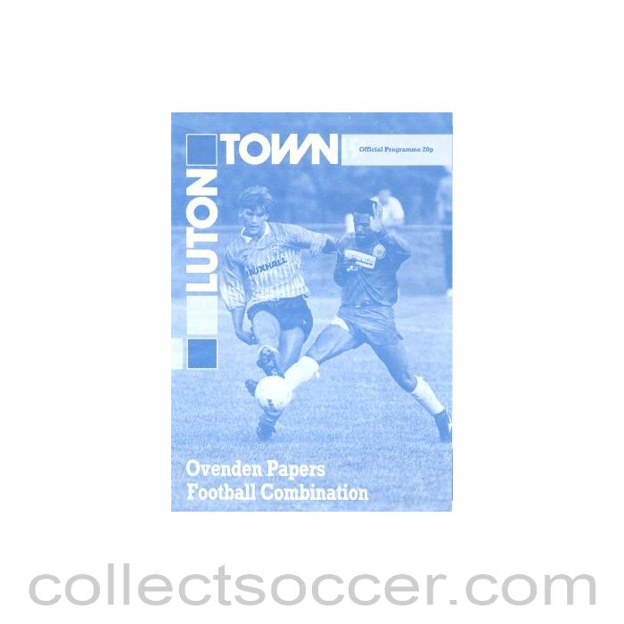 Luton Town v Chelsea official programme Ovenden Papers Football Combination