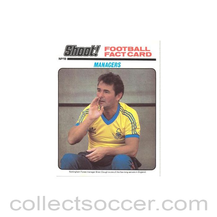 Shoot! produced card titeled Managers