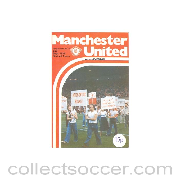 1978 - Manchester United v Everton official programme 02/09/1978