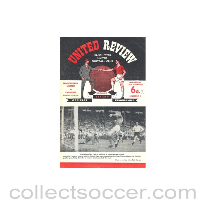 1964 - Manchester United v Everton official programme 16/09/1964