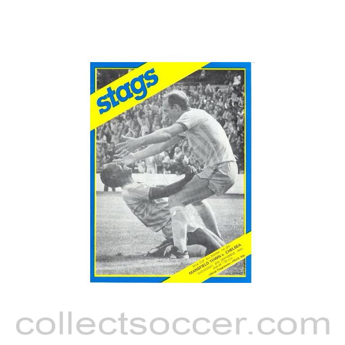 1985 - Mansfield Town vChelsea official programme 25/09/1985
