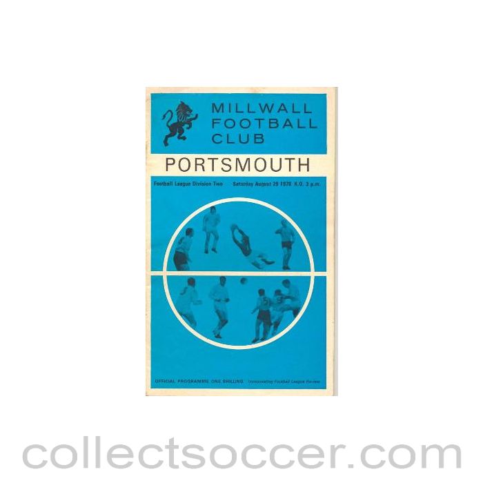 1970 - Millwall v Portsmouth official programme 29/08/1970