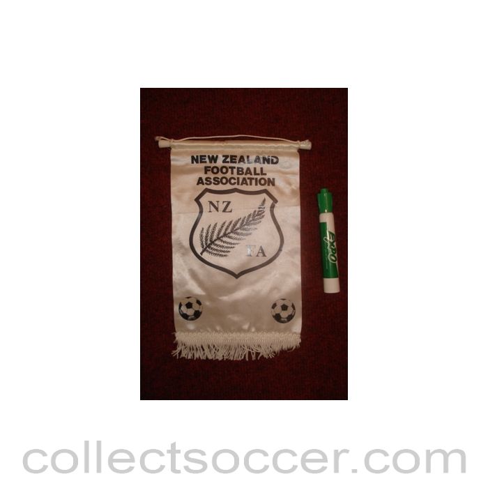 The New Zealand Football Association Pennant once property of the football referee Neil Midgley