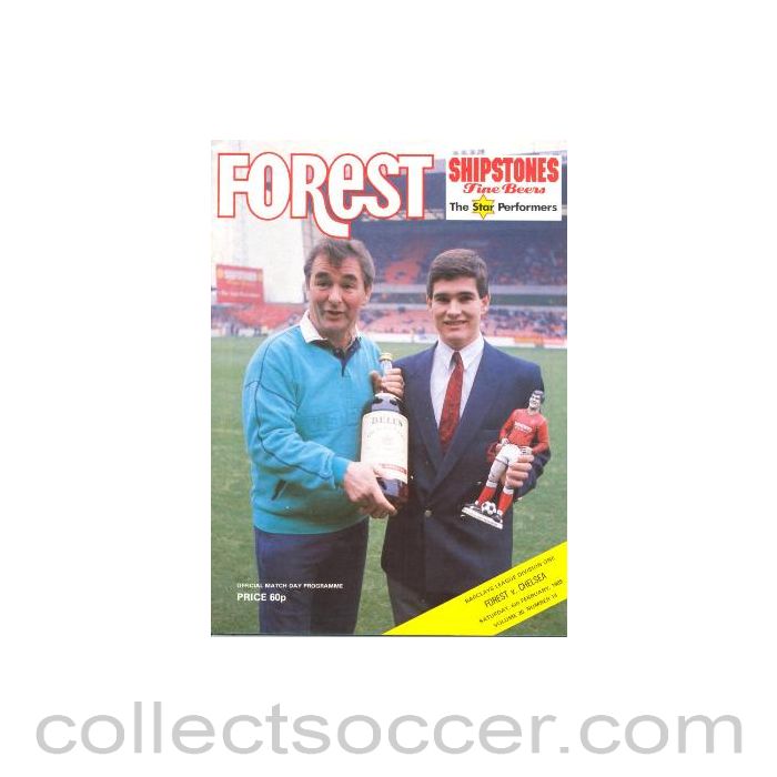 1988 - Nottingham Forest vChelsea official programme 06/02/1988