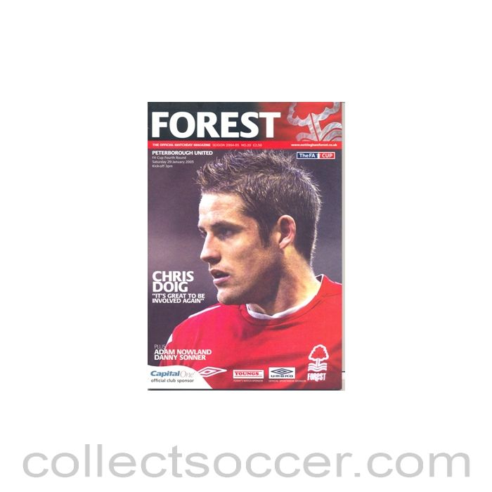 2005 - Nottingham Forest v Peterborough United official programme 29/01/2005