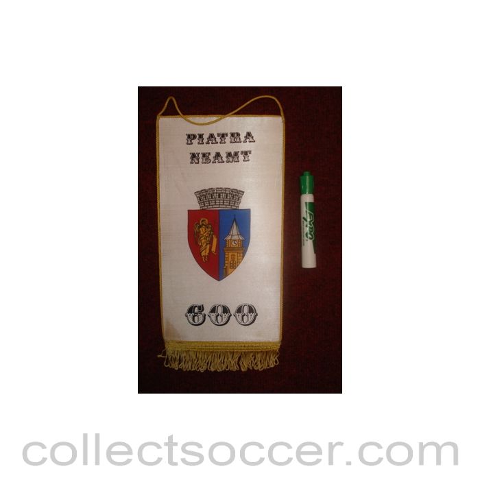 Piatra Neamt, Romania very large official Pennant once property of the football referee Neil Midgley