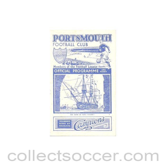 1944 - Portsmouth vChelsea official programme 07/10/1944