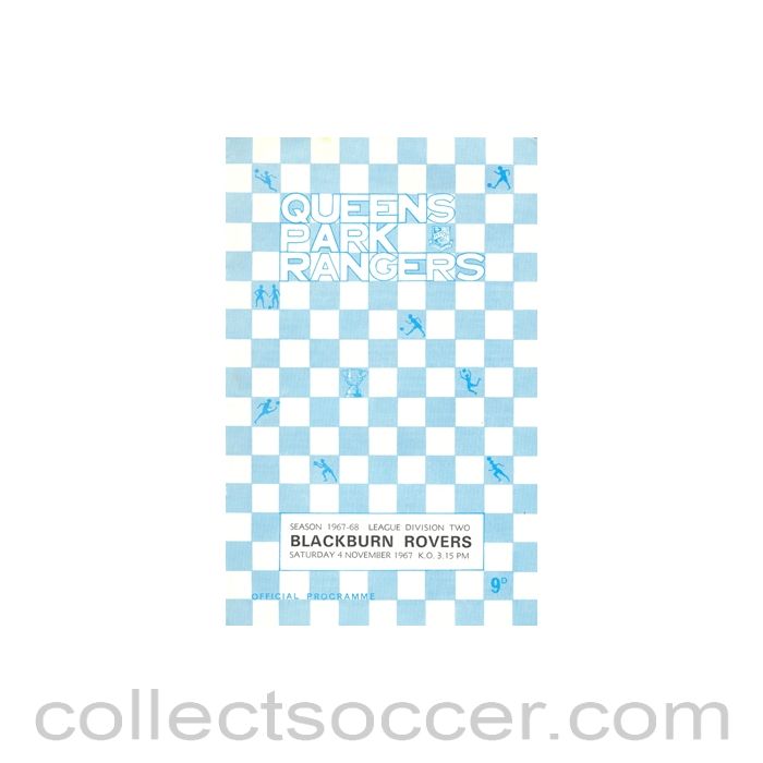 1967 - Queen's Park Rangers v Blackburn Rovers official programme 04/11/1967