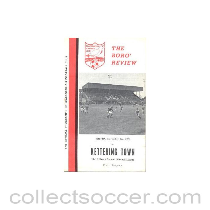 1979 - Scarborough v Kettering Town official programme 03/11/1979