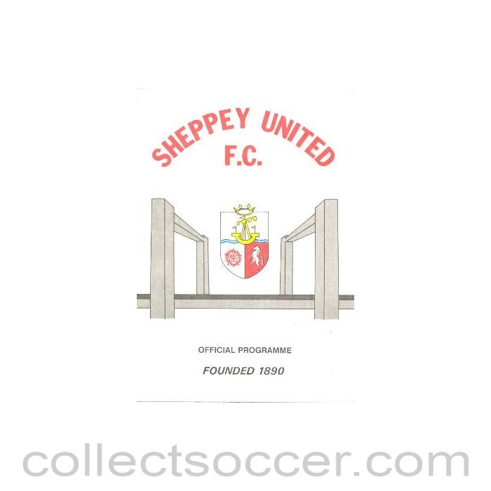 Sheppey United v Tunbridge Wells official programme