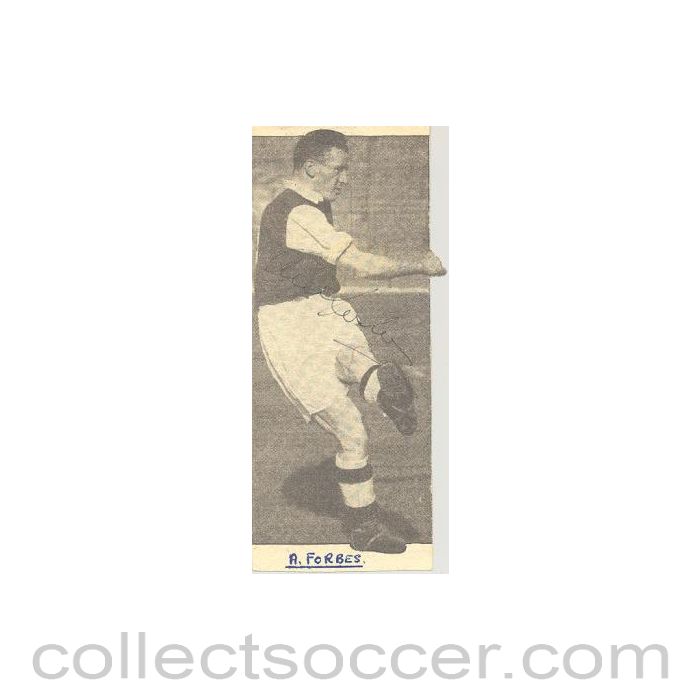 Signed Newspaper Cutting Photograph A. Forbes