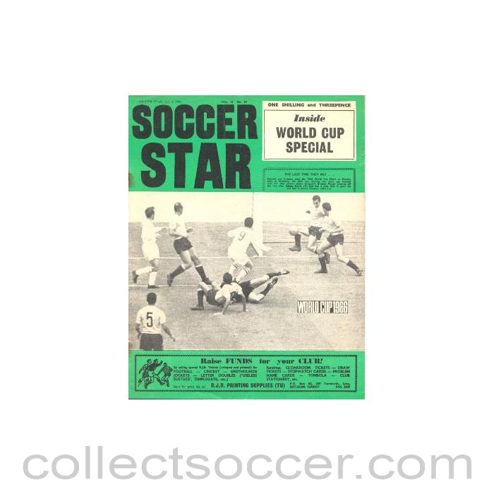1966 - Soccer Star magazine World Cup Special of 08/07/1966