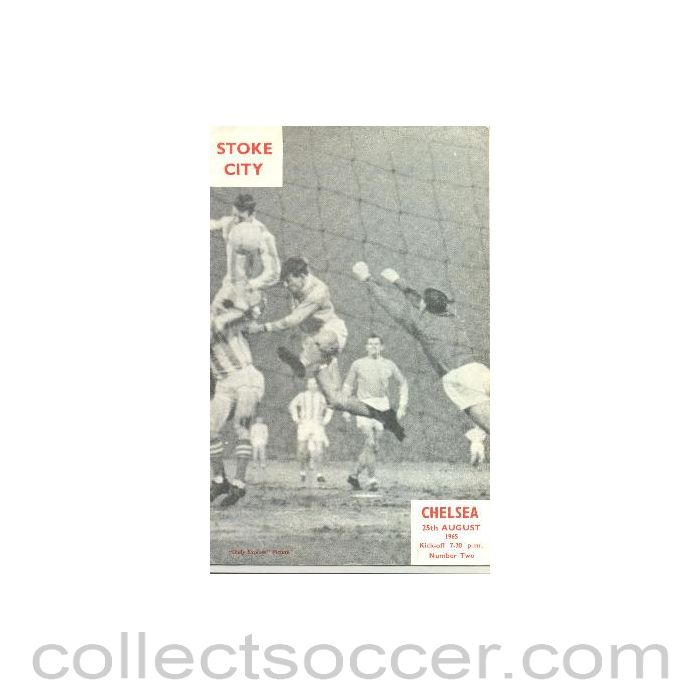 1965 - Stoke City vChelsea official programme 25/08/1965