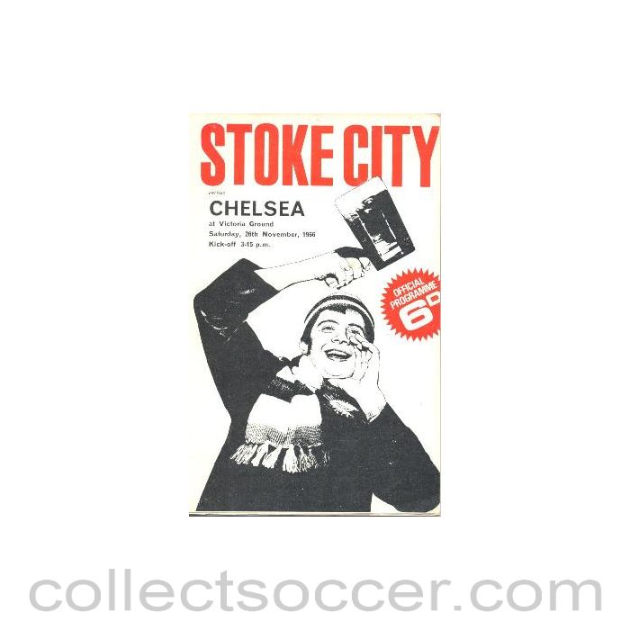1966 - Stoke City vChelsea official programme 26/11/1966