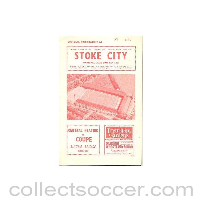 1965 - Stoke City vChelsea official programme 27/02/1965