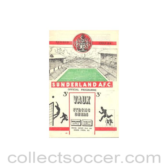 1954 - Sunderland vChelsea official programme 20/02/1954