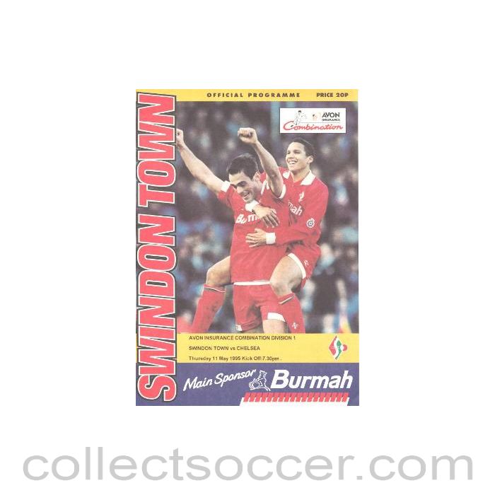 1995 - Swindon Town v Chelsea official programme 11/05/1995