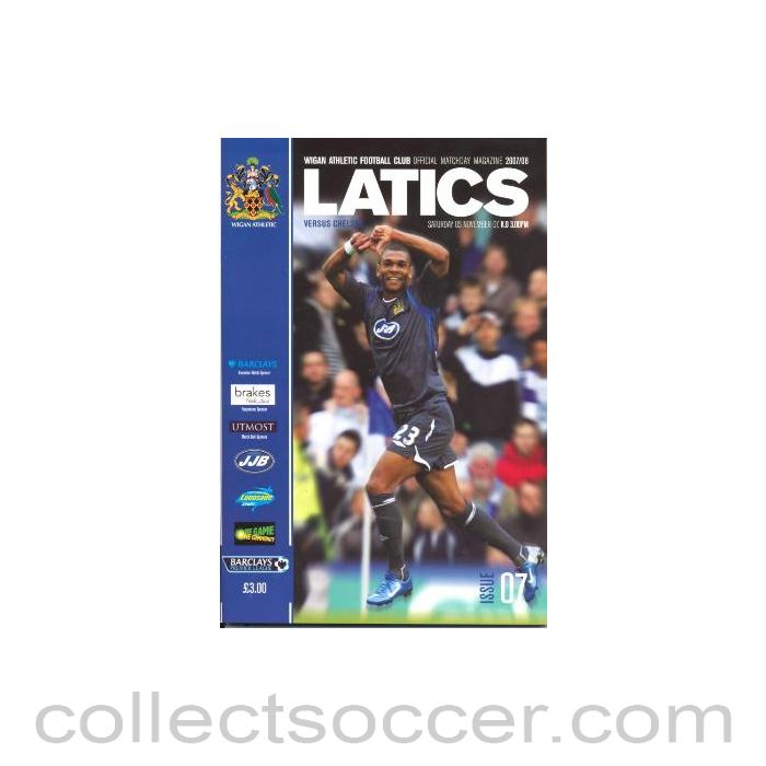 2007 - Wigan Athletic vChelsea official programme 03/11/2007 Premier League