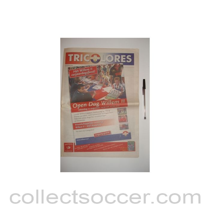 2006 - Willem II Youth Tournament August 2006 official newspaper-like programme