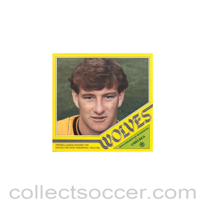 1982 - Wolverhampton Wanderers vChelsea official programme 1982-83