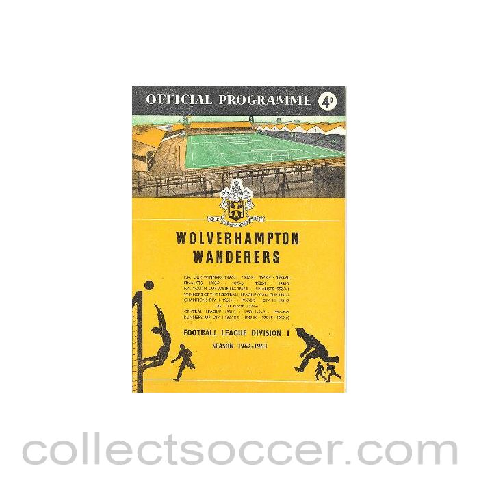 1962 - Wolverhampton Wanderers v Everton official programme 06/10/1962 Football League
