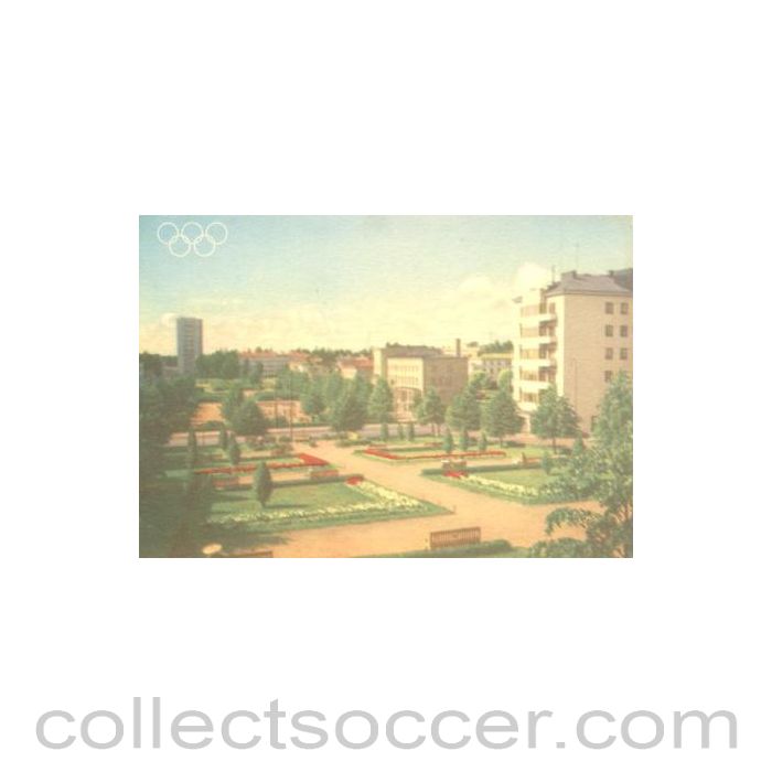 1952 15th Olympic Games in Helsinki, Finland colour postcard, featuring The Park of the Children's Castle