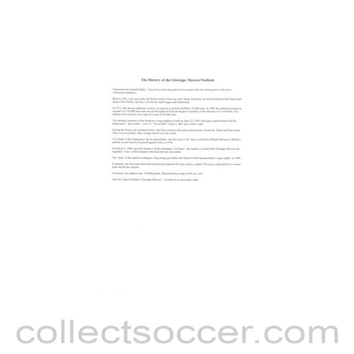 2001 - Bayern Munich v Valencia 2001 Champions League Final in Milan 23/05/2001The History of the Giuseppe Meazza Stadium