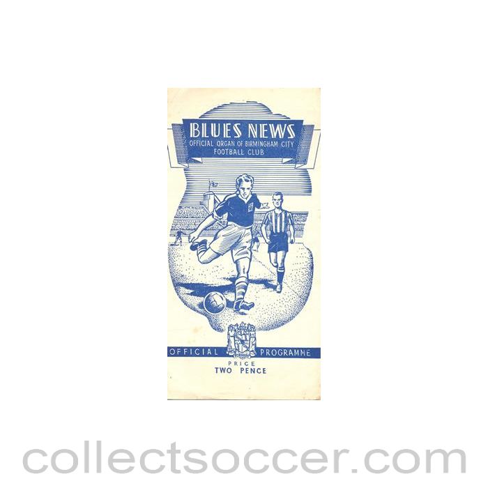 1948 - Birmingham City v Newcastle United official programme 25/12/1948