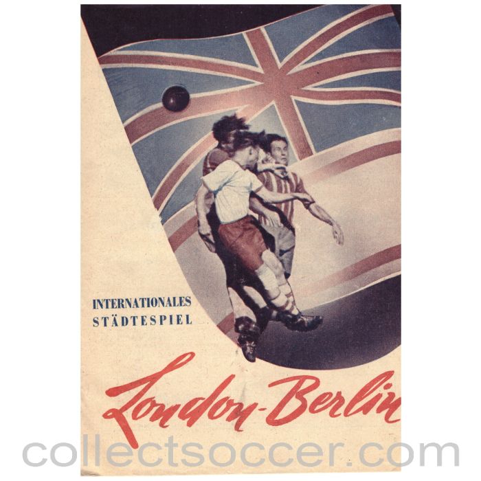1953 Official Programme Berlin V London
