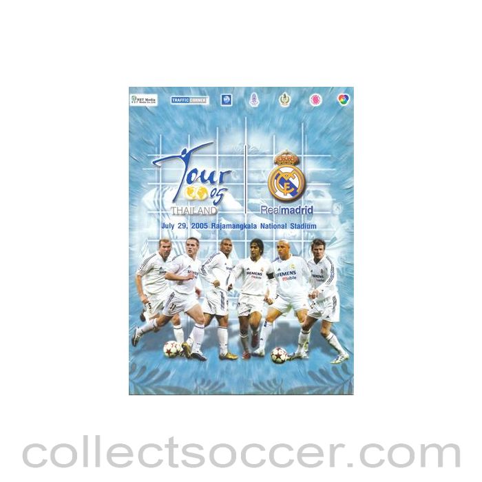 2005 Thailand v Real Madrid official programme 29/07/2005