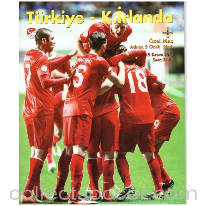 2013 Turkey v Northern Ireland Official Programme