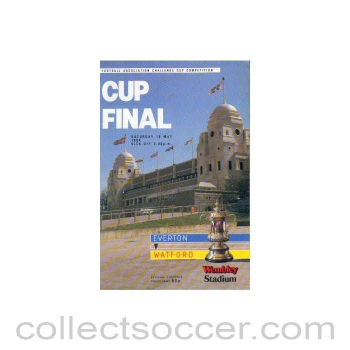 1984 FA Cup Final Programme Everton v Watford